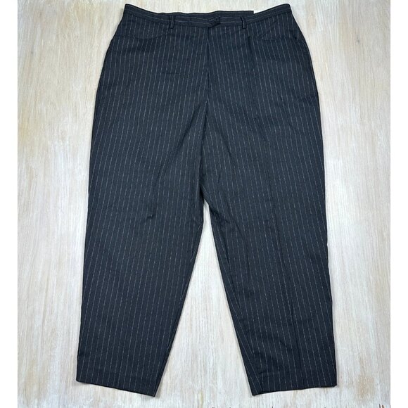 NWT Lane Bryant Designs & Co Pinstripe Stretch Dress Pants Business Career 24 - Picture 1 of 12